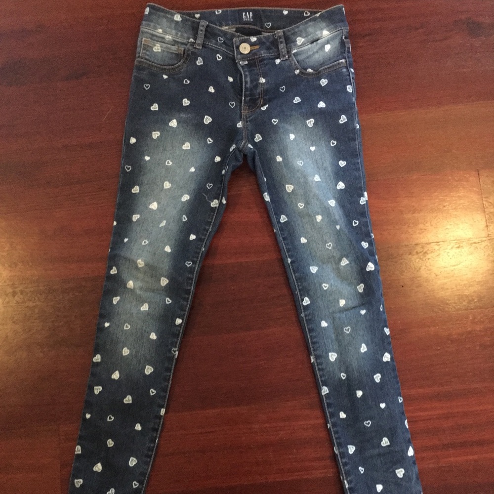 Gap Girls Strech heart jeans! Size 8.